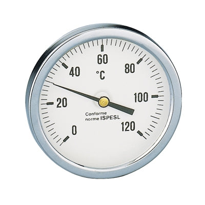 TERMOMETRO ATTACCO POSTERIORE DIAMETRO 80- Pozzetto 100 mm- CALEF- pezzi 1