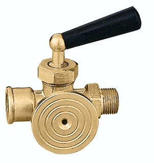 RUBINETTO ISPESL 3 VIE- 1/4- CALEF- pezzi 1