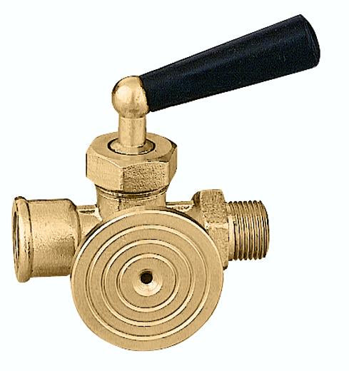 RUBINETTO ISPESL 3 VIE- 1/4- CALEF- pezzi 1