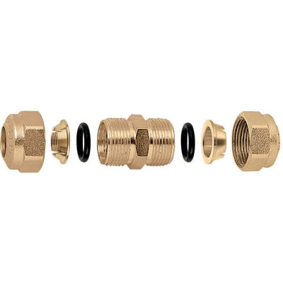 RACCORDO O-RING A MANICOTTO PER TUBO RAME- Diam. 16- CALEF- pezzi 1