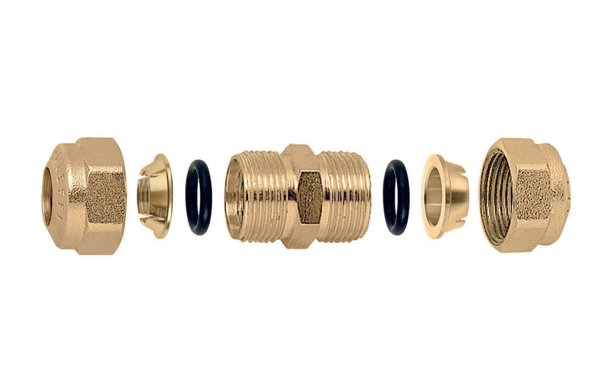 RACCORDO O-RING A MANICOTTO PER TUBO RAME- Diam. 16- CALEF- pezzi 1