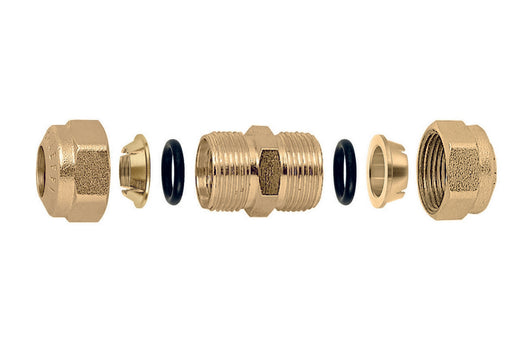 RACCORDO O-RING A MANICOTTO PER TUBO RAME- Diam. 16- CALEF- pezzi 1