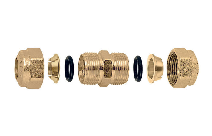 RACCORDO O-RING A MANICOTTO PER TUBO RAME- Diam. 16- CALEF- pezzi 1