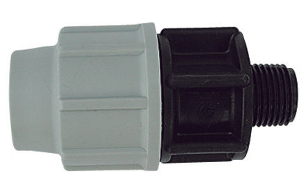 RACCORDO MASCHIO PLASSON PER TUBO POLIETILENE- 21/2 x 75- PLASS- pezzi 1