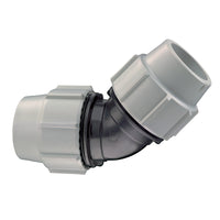 GOMITO A 45  ° PLASSON PER TUBO POLIETILENE- Diam. 32- PLASS- pezzi 1