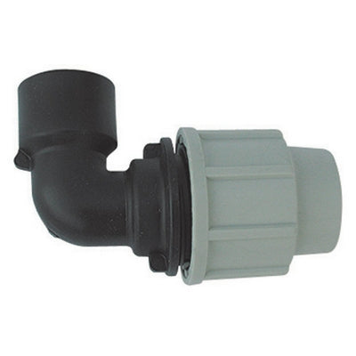 GOMITO A 90  ° FEMMINA PLASSON PER TUBO POLIETILENE- 1 x 32- PLASS- pezzi 1