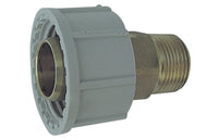 ADATTATORE MASCHIO IN OTTONE PLASSON PER TUBO POLIETILENE- 11/4 x 40- PLASS- pezzi 1
