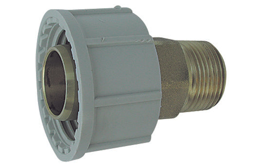ADATTATORE MASCHIO IN OTTONE PLASSON PER TUBO POLIETILENE- 11/4 x 40- PLASS- pezzi 1