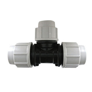 TEE  A   90  ° RIDOTTA PLASSON PER TUBO POLIETILENE- Diam. 25x20x25- PLASS- pezzi 1