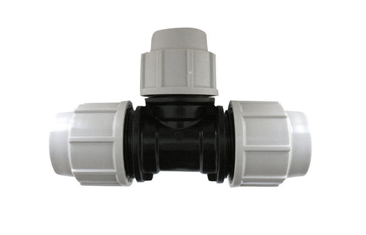 TEE  A   90  ° RIDOTTA PLASSON PER TUBO POLIETILENE- Diam. 32x25x32- PLASS- pezzi 1