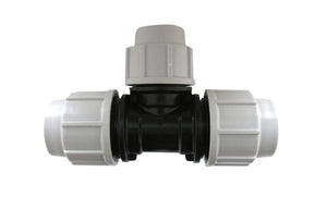 TEE  A   90  ° RIDOTTA PLASSON PER TUBO POLIETILENE- Diam. 40x32x40- PLASS- pezzi 1