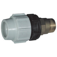 RACCORDO MASCHIO DI TRANSAZIONE IN OTTONE- 11/2 x 50- PLASS- pezzi 1