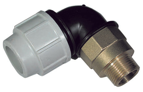 GOMITO A 90  ° DI TRANSAZIONE IN OTTONE PLASSON- 3/4 x 40- PLASS- pezzi 1