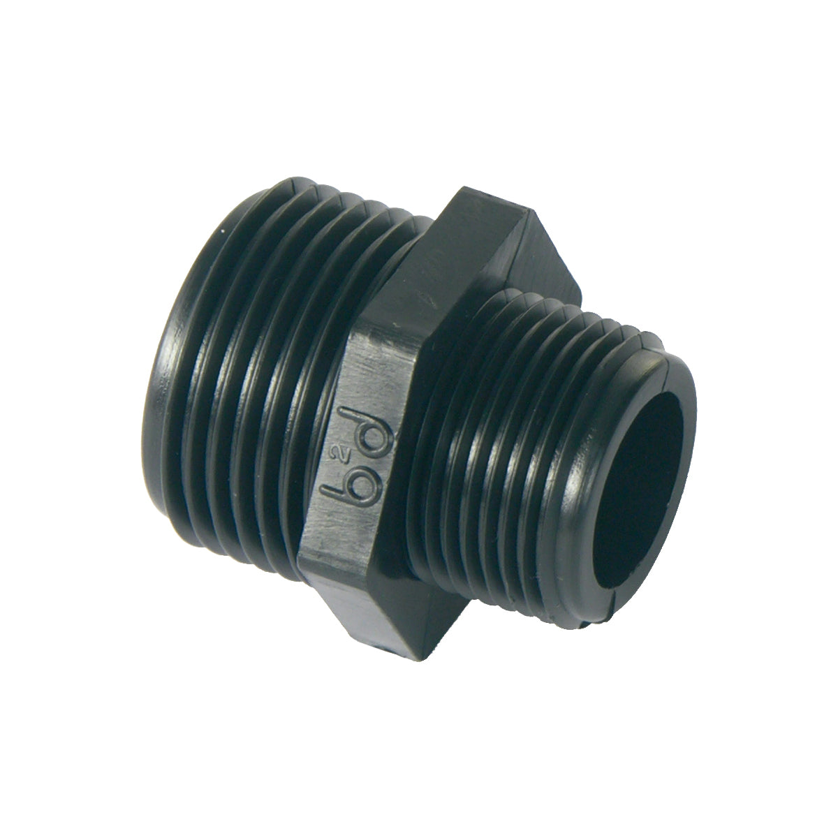 NIPPLES RIDOTTO IN PP NERO- 1X3/4- BUCCH- pezzi 1