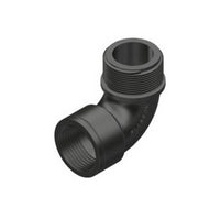 GOMITO FILETTATO A 90  ° MASCHIO-FEMMINA- 3/4- PLASS- pezzi 1