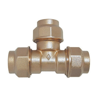 RACCORDO A TEE DOPPIO IN OTTONE- Diam. 40- BUGAT- pezzi 1