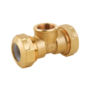 TEE CON DERIVAZIONE FEMMINA- 20 x 1/2 x 20- CAVAL- pezzi 1