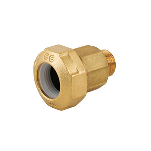 RACCORDO MASCHIO RIDOTTO IN OTTONE PER TUBO PE- 3/4 x 32- CAVAL- pezzi 1