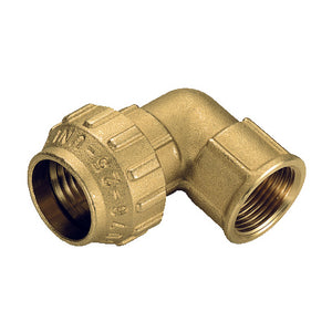 RACCORDO CURVO FEMMINA IN OTTONE TIEMME- 1/2 x 20- TIEMM- pezzi 1