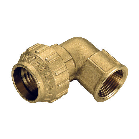 RACCORDO CURVO FEMMINA IN OTTONE TIEMME- 1 x 32- TIEMM- pezzi 1