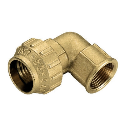 RACCORDO CURVO FEMMINA IN OTTONE TIEMME- 2 x 63- TIEMM- pezzi 1