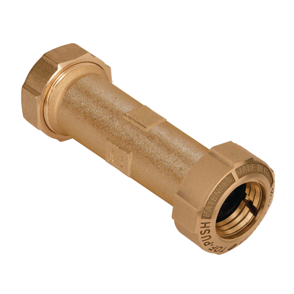 MONOGIUNTO DIRITTO PROLUNGATO PER PE/PE CON ANELLO OTTONE- 32 x 32  Lungh. 127 mm- EFFEB- pezzi 1