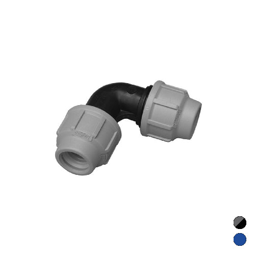 GOMITO A 90  ° IKARO RACCORDO PER POLIETILENE- Diam. 90  Blu- IKARO- pezzi 1