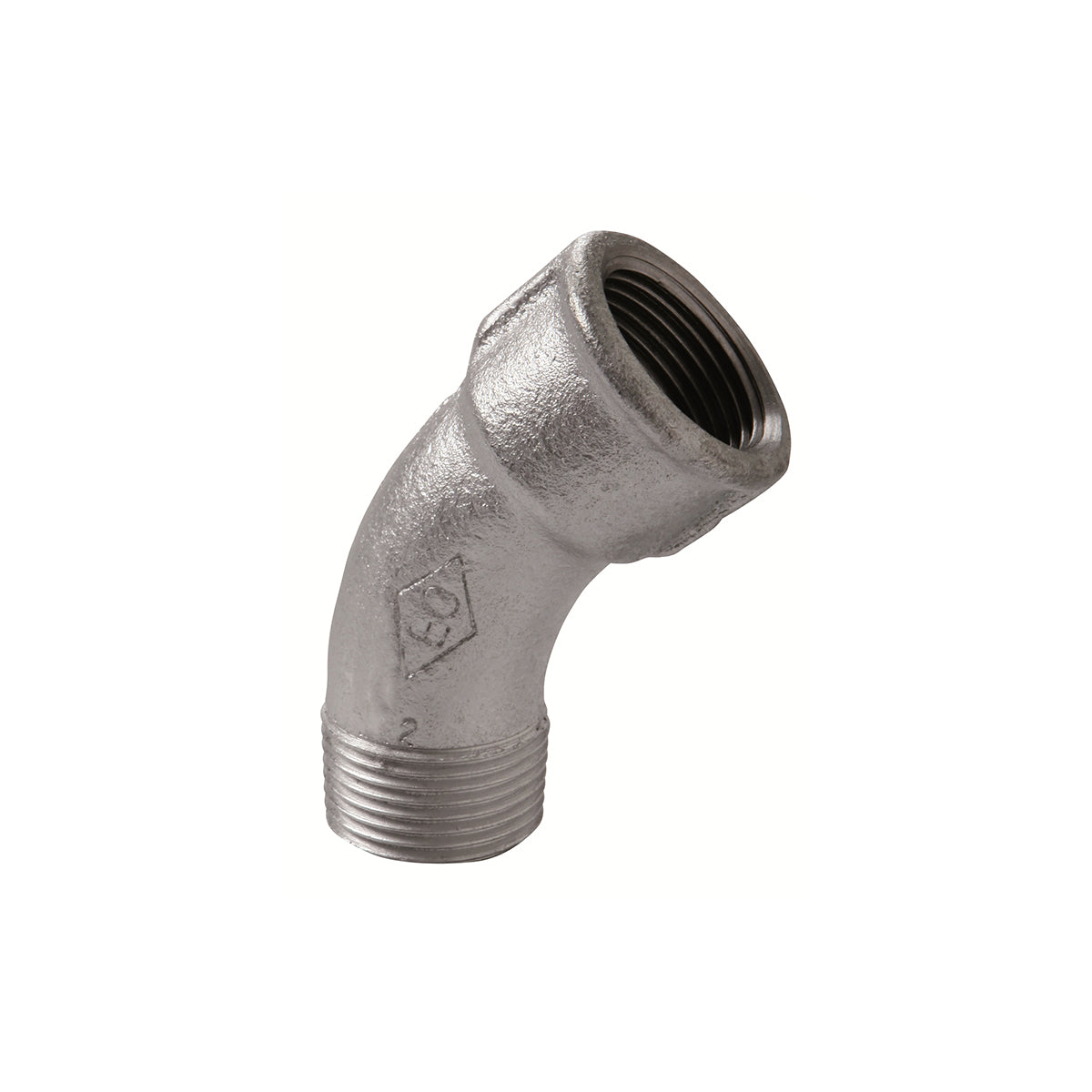 CURVA LUNGA MF 45  ° ZINCATA- 1- ATUSA- pezzi 1