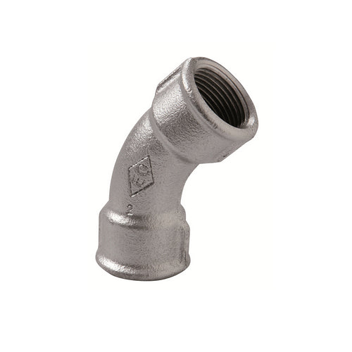 CURVA LUNGA FF 45  ° ZINCATA- 2- ATUSA- pezzi 1