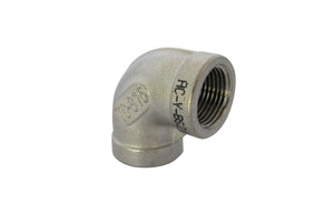 GOMITO A 90  ° FF ACCIAIO INOX- 1- IKARO- pezzi 1