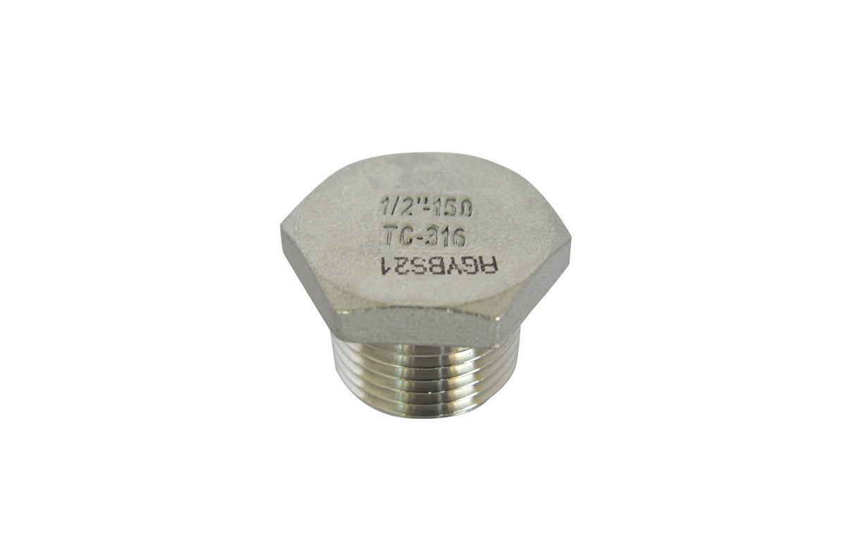 TAPPO MASCHIO ACCIAIO INOX- 1/2- IKARO- pezzi 1