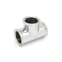 TEE FF IN OTTONE CROMO IBP- 1/4 -CONF- FAIDF- pezzi 1