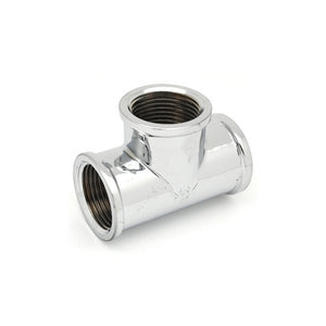 TEE FF IN OTTONE CROMO IBP- 1/4 -CONF- FAIDF- pezzi 1