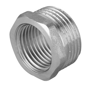 RIDUZIONE MF IN OTTONE CROMO IBP- 1/2 x 1/4- IBP- pezzi 10