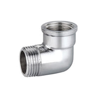 GOMITO A 90  ° MF IN OTTONE CROMO IBP- 3/4 -CONF- FAIDF- pezzi 1