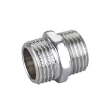 NIPPLE DIRITTO MM IN OTTONE CROMO IBP- 1/2 -CONF- FAIDF- pezzi 1