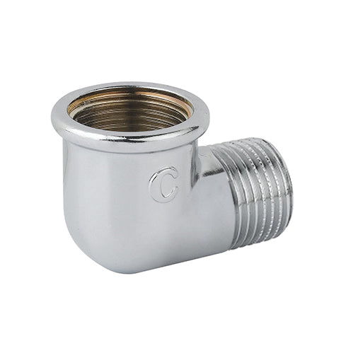 GOMITO MF OTTONE CROMO- 1- CAVAL- pezzi 5