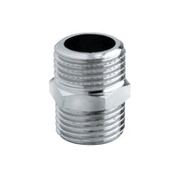 NIPPLES DOPPIO OTTONE CROMATO- 1/8- RINAL- pezzi 1