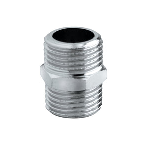 NIPPLES DOPPIO OTTONE CROMATO- 1/8- RINAL- pezzi 1