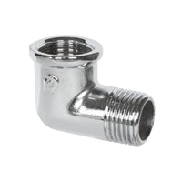 GOMITO 90  ° MF OTTONE CROMATO- 1/8- RINAL- pezzi 1