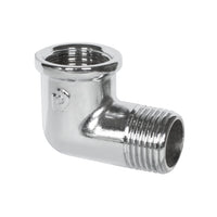 GOMITO 90  ° MF OTTONE CROMATO- 1/8- RINAL- pezzi 1