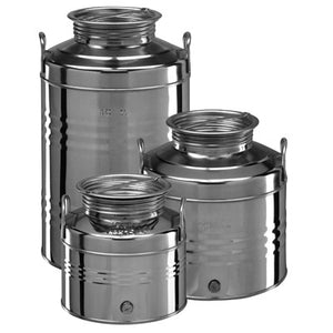 CONTENITORE ACCIAIO INOX PER USO ALIMENTARE- lt. 30- FF- pezzi 1