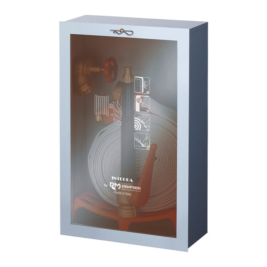 CASSETTA ANTINCENDIO DA INCASSO DN 45 CON LANCIA 3 EFFETTI- mm. 560 x 360 x 150- MANFR- pezzi 1