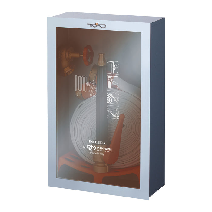 CASSETTA ANTINCENDIO DA INCASSO DN 45 CON LANCIA 3 EFFETTI- mm. 560 x 360 x 150- MANFR- pezzi 1