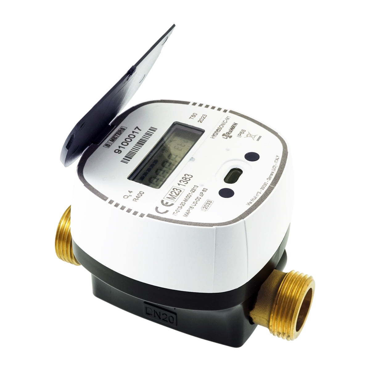 CONTATORE ULTRASONICO HYDROSONIC M1 CON TRASMISSIONE RADIO WIRELESS- 1/2  L.110 mm- METER- pezzi 1
