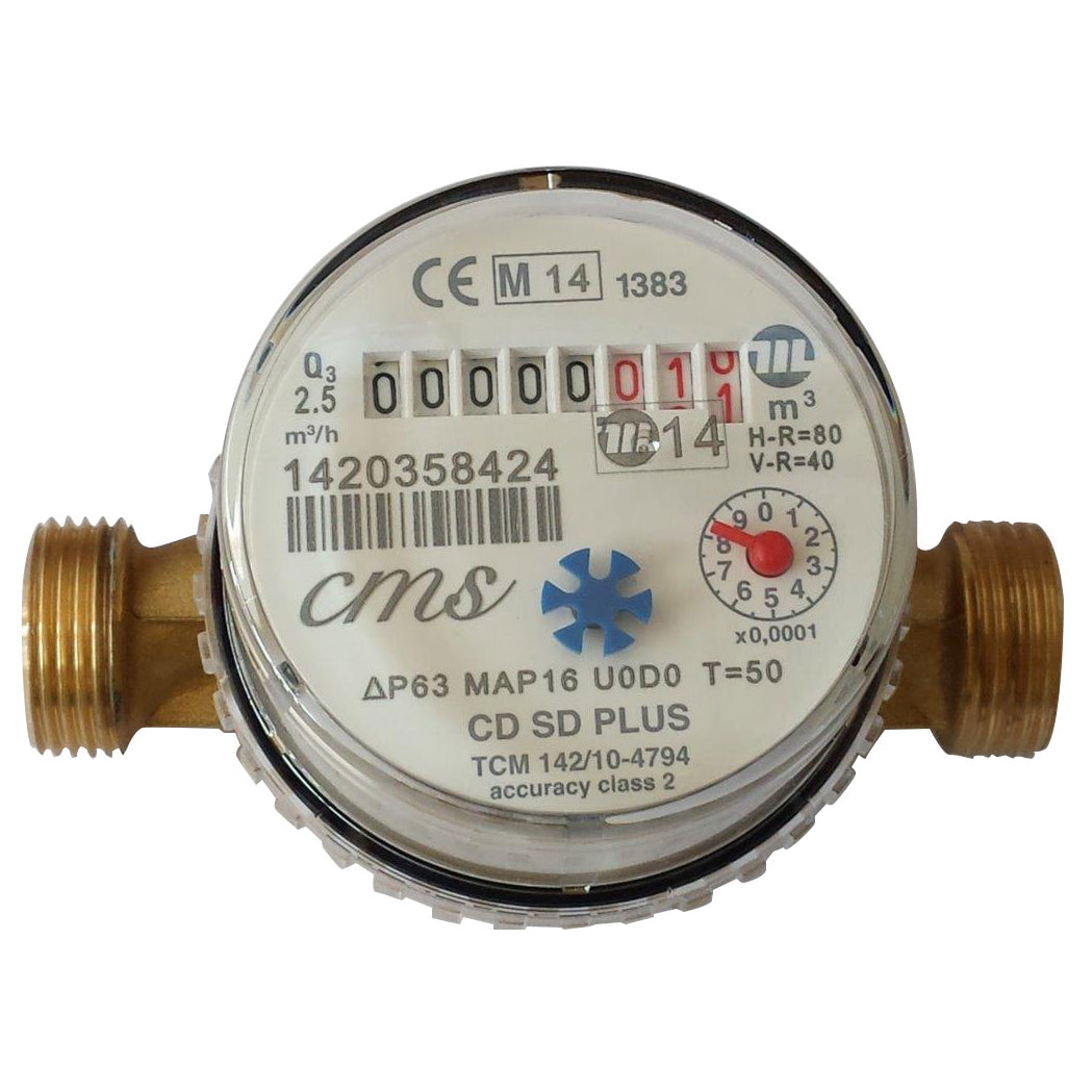 CONTATORE PER ACQUA FREDDA SUPER DRY ASCIUTTO CMS- 3/4- CMS- pezzi 1