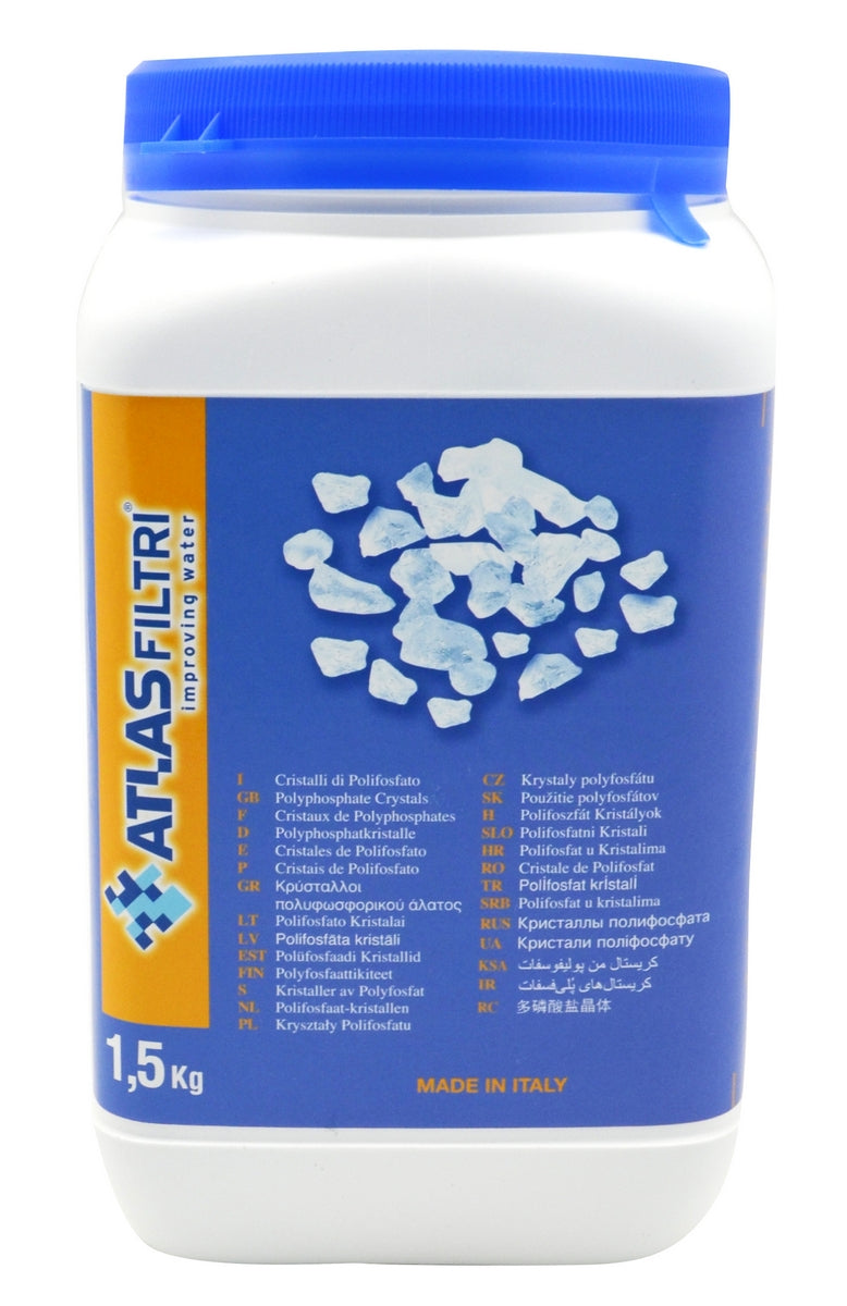 CONFEZIONE DI POLIFOSFATI PER DOSATORE- 1,50 kg- ATLAS- pezzi 1