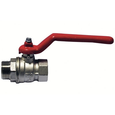 VALVOLA A SFERA MF CON LEVA ROSSA- 1 (DN 25)  30 bar / 435 psi- ITAP- pezzi 1