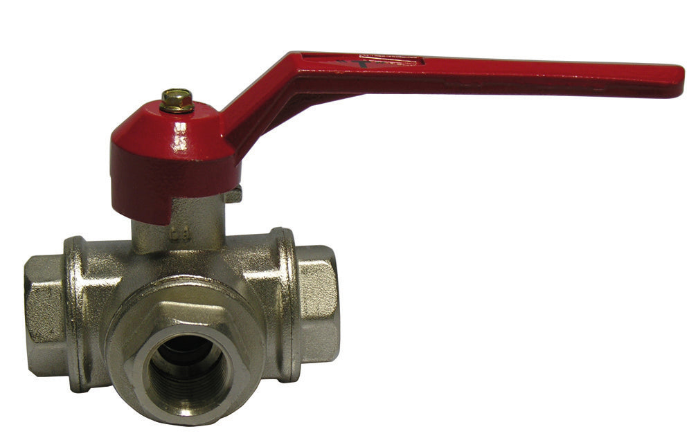 VALVOLA A SFERA A 3 VIE  CON LEVA- 3/4 (DN 20) 50 bar / 725 psi- ITAP- pezzi 1