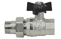 VALVOLA A SFERA MF CON BOCCHETTONE A FARFALLA- 1/2''  DN 15  PN 64- BUGAT- pezzi 1